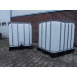 Ibc watertank vloeistoftank 1000 liter, gebruikt.